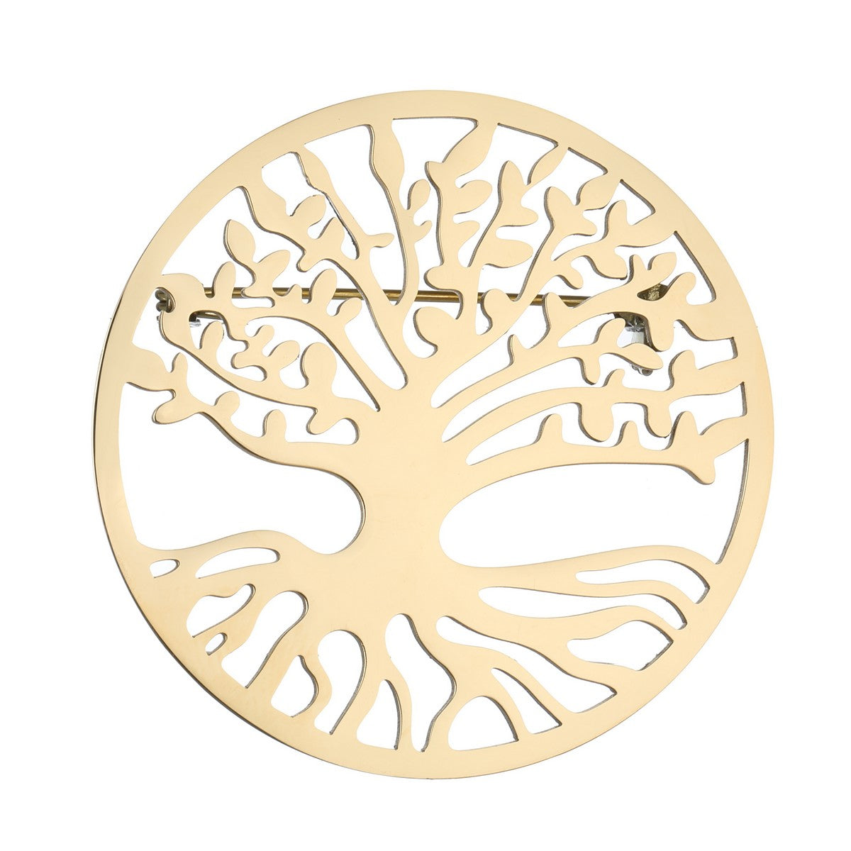 Gold Treen Branch Brooch YL22013YGD