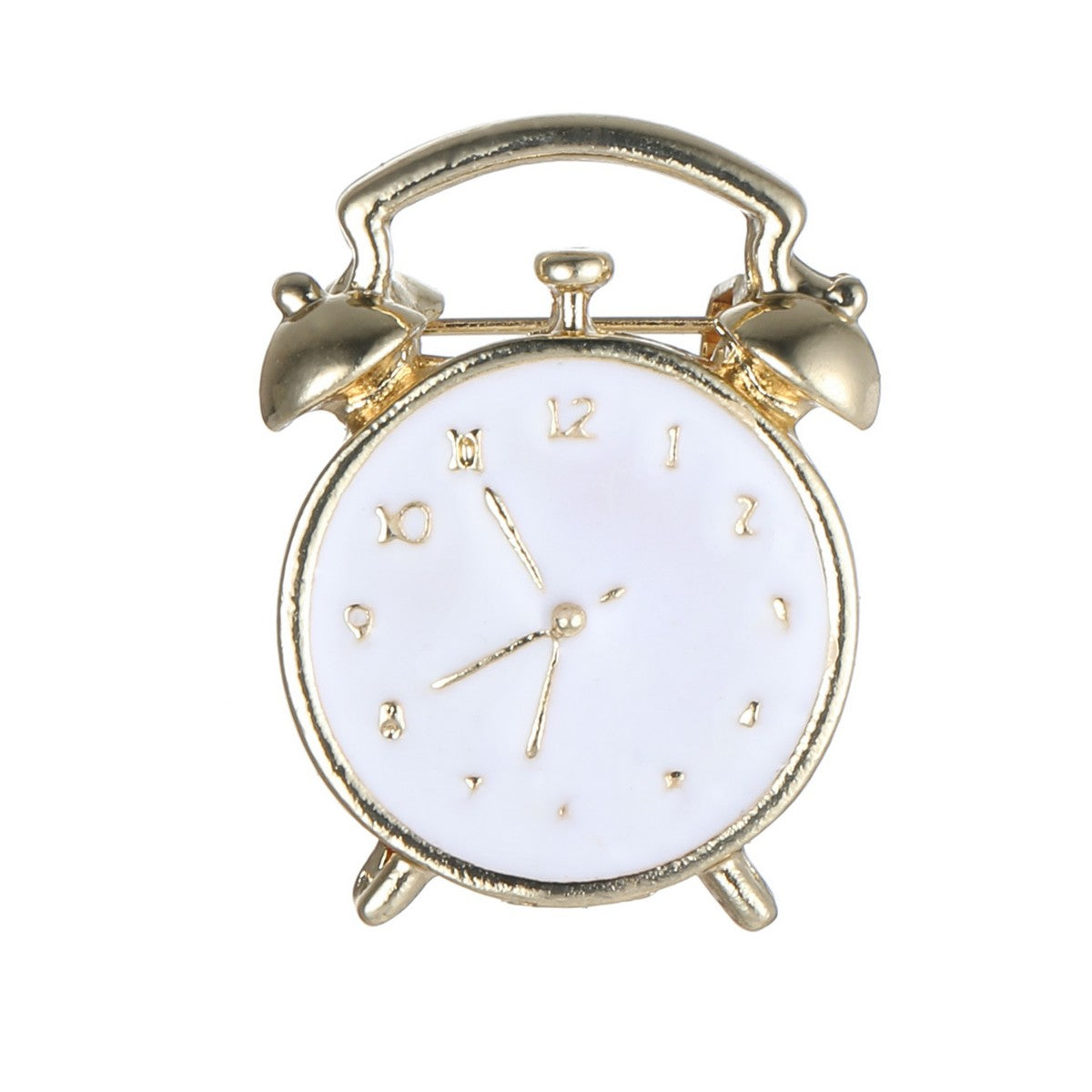 Gold Clock Brooch YL22025YGD