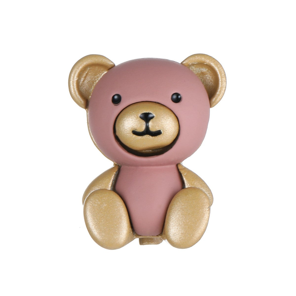 Pink and Gold Teddy Bear Brooch YL22034COF