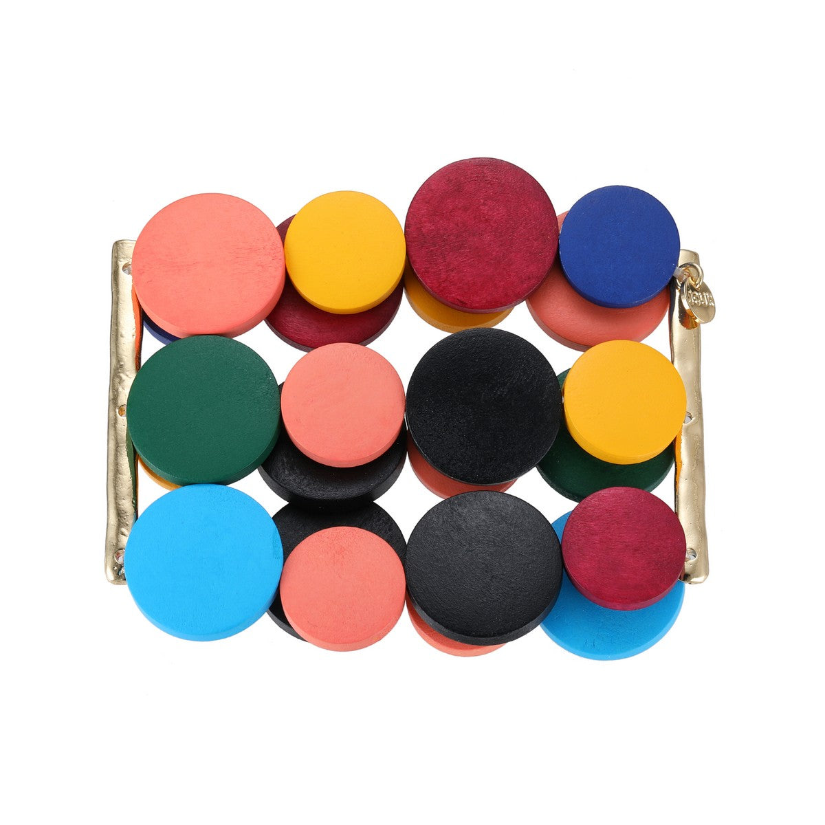 Multicolour Circles Stretch Bracelet YN22901MUL