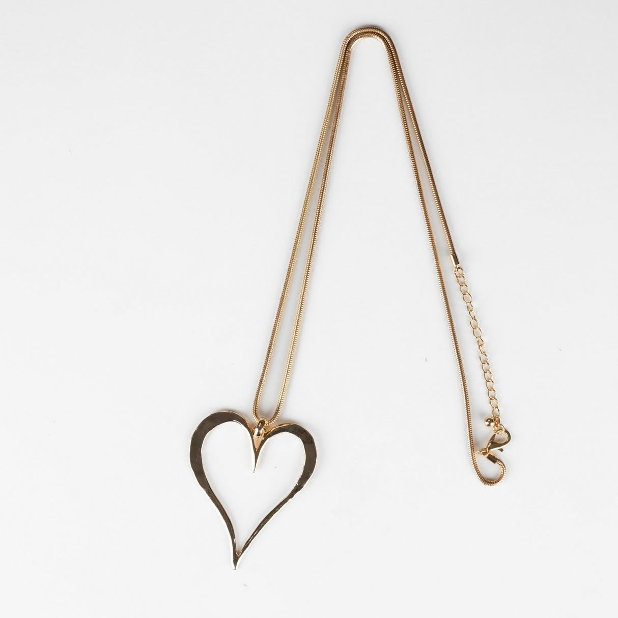 Love Heart Pendant Long Necklace