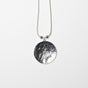 Circle With A Pearl Pendant Long Necklace