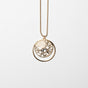 Filigree Circle Pendant Long Necklace
