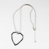 Big Heart Pendant Long Necklace