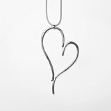 Heart Pendant Long Necklace