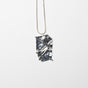 Hammered Effect Pendant Long Necklace