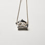 Star With Clear Gem Pendant Long Necklace