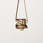 Star With Clear Gem Pendant Long Necklace