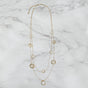 Hallow Circles In A Chain Necklace