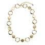 Hallow Ovals In Chain Short Necklace