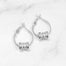 Cubic Zirconia Cylinder Earrings