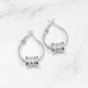 Cubic Zirconia Cylinder Earrings
