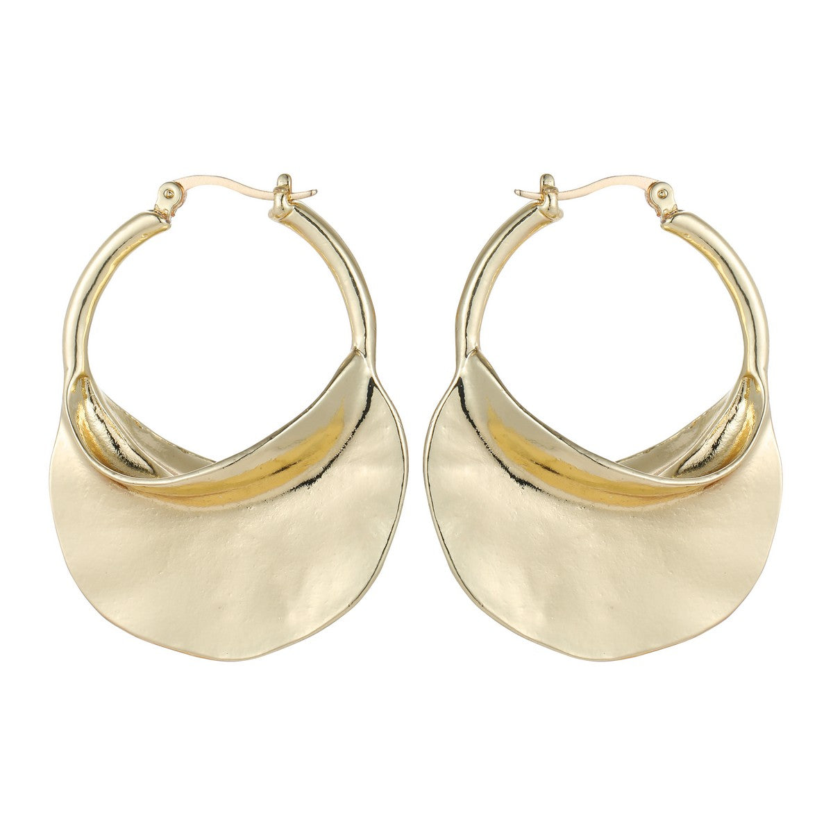 Gold Fulani Hoop Earrings YT22806YGD