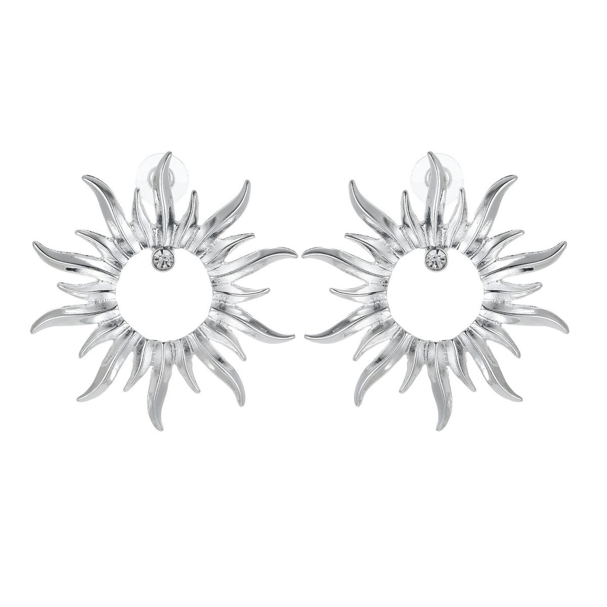 Silvery Sunshine Effect Earrings YT22815SLR