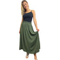 MAXI SKIRT ANTI-ROLLING MID RUFFLE WAISTED SUPER SWING MINIMALIST
