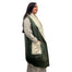 LONG WAISTCOAT SHEEPSKIN LEATHER EFFECT LADISE LONG WAISTCOAT BIG COLLAR STYLISH COSY AND WARM