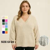 Cozy Fluffy Soft Knit Jumper UK Size 12–24
