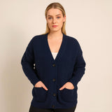 Oversized Chunky Knit Ladies Cardigan One Size Fits All UK Size 12-22