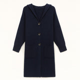 Fine Knitted Large Hoodie With Front Pockets - Fits UK 10-22