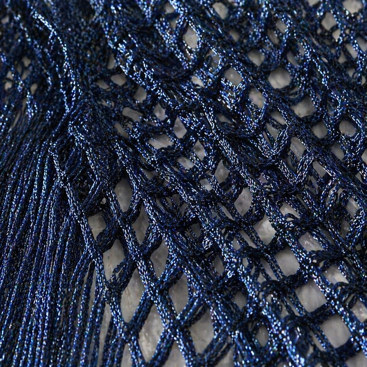 Summer Metallic Crochet Cover-Up – One size fits all UK 8–24