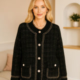 Parisian Vintage Tweed Cardigan With Pearl Buttons - UK SIZE 10-22