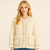 Parisian Vintage Tweed Cardigan With Pearl Buttons - UK SIZE 10-22