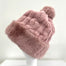 Women's Faux Fur Winter Pom Pom Hat SUPER SOFT SUPER COZY Plush warm lining inside