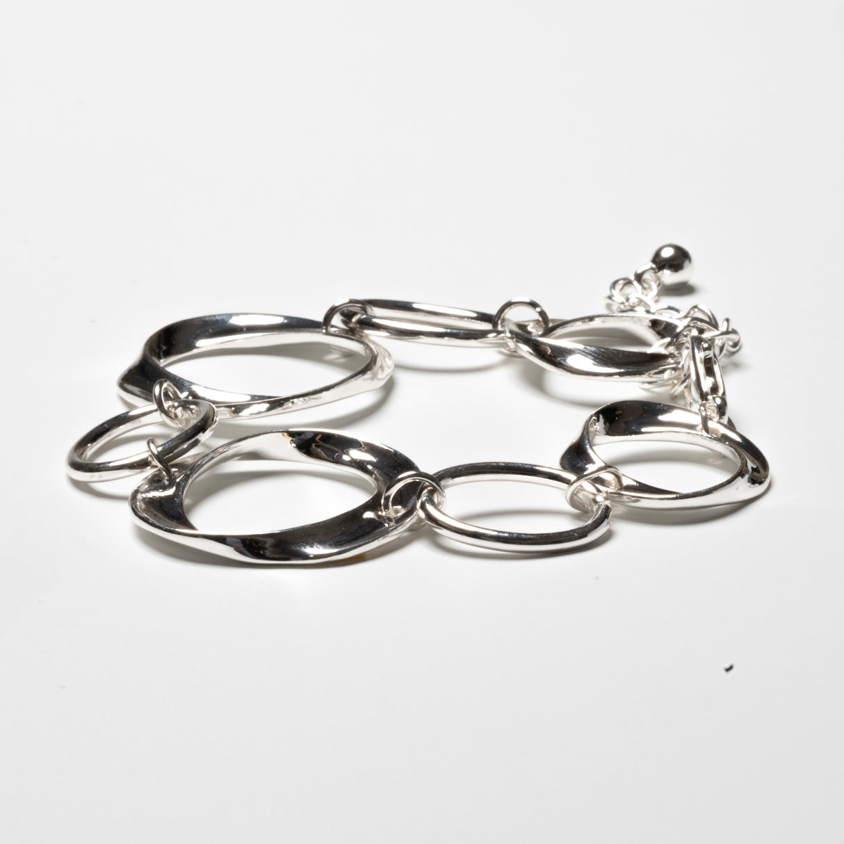 Circle Chain Bracelet Silver