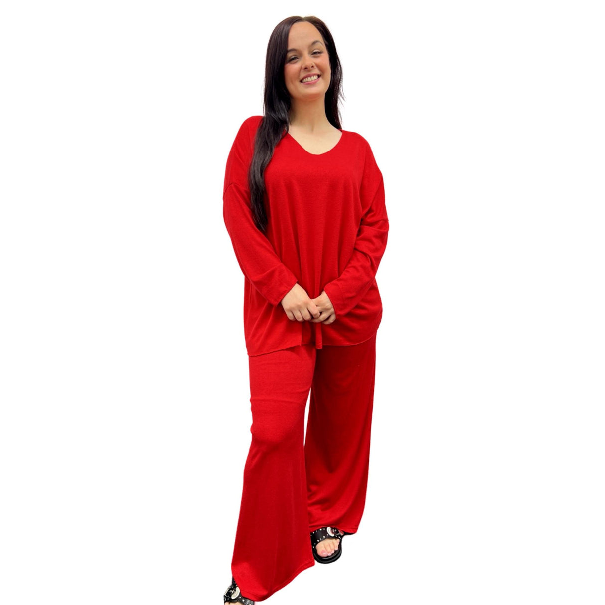 KNIT WEAR SUPER SOFT FINE KNITTED LOUNGE SETS FEELS LIKE CASHMERE BATWING SLEEVES