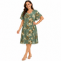 Women's Sparkle Floral Midi Dress - UK Size 12-22