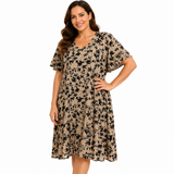 Women's Sparkle Floral Midi Dress - UK Size 12-22