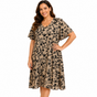 Women's Sparkle Floral Midi Dress - UK Size 12-22