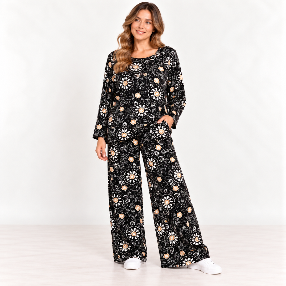 Comfort Valvet Feel Lounge Co-ord Sets ONE SIZE FITS ALL 12-24