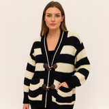 Oversized Chunky Knit Ladies Cardigan One Size Fits All UK Size 12-22