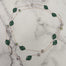 Crimson Petal Bead Double-Layer Necklace