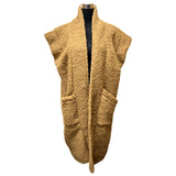 LONG WAISTCOAT TEDDY BEAR LADISE LONG WAISTCOAT SUPER SOFT 2 BIG POCKETS STYLISH COSY AND WARM