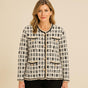 Parisian Vintage Tweed Cardigan With Pearl Buttons - UK SIZE 10-22