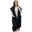 LONG WAISTCOAT TEDDY BEAR LADISE LONG WAISTCOAT SUPER SOFT 2 BIG POCKETS STYLISH COSY AND WARM