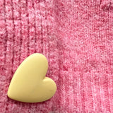 Colorful Heart Button Oversized Jumper Wool Blended Multicolors Chuncky Buttons Oversized Cardigan Super Stretchy Super Soft 2 Front Real Pockets Onesize Fits 12-24