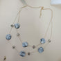 Violet Wave Double-Layer Necklace