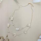 Violet Wave Double-Layer Necklace