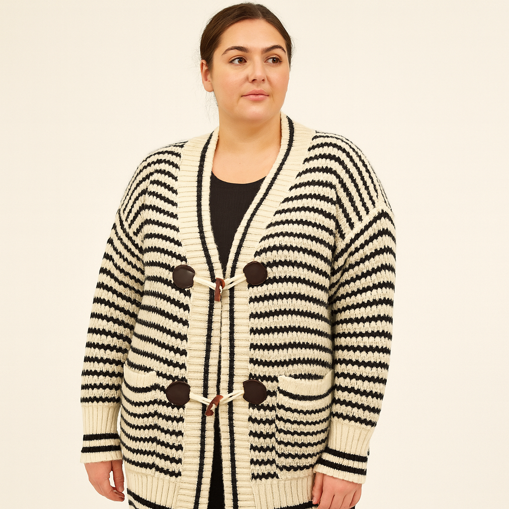 Oversized Chunky Knit Ladies Cardigan One Size Fits All UK Size 12-22