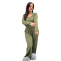 Button Up Lounge/Yoga Set Super Soft High Stretchy Cashmere Effect Half Way Button Fasten 2 Pockets One Size Fits All 10-22
