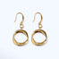 Twisted Oval Earrings Gold