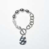 Steel Bead With Chain Bracelet