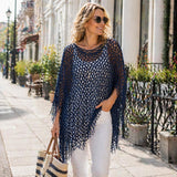 Summer Metallic Crochet Cover-Up – One size fits all UK 8–24
