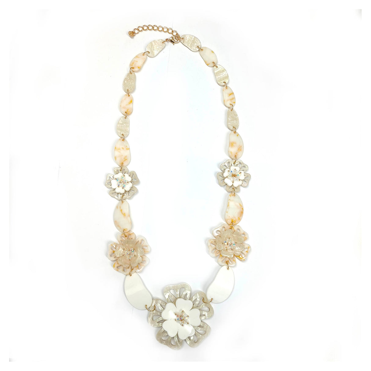 Petal Flowers Long Necklace