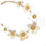 Daisy Flowers Short Necklace