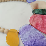 Long Stones Shape Necklace
