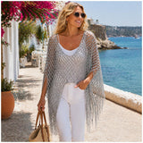 Summer Metallic Crochet Cover-Up – One size fits all UK 8–24